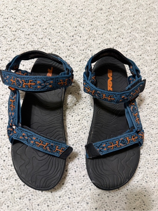 Teva Shoes - Teva Blue & Orange Strapped Sandals Womens 5